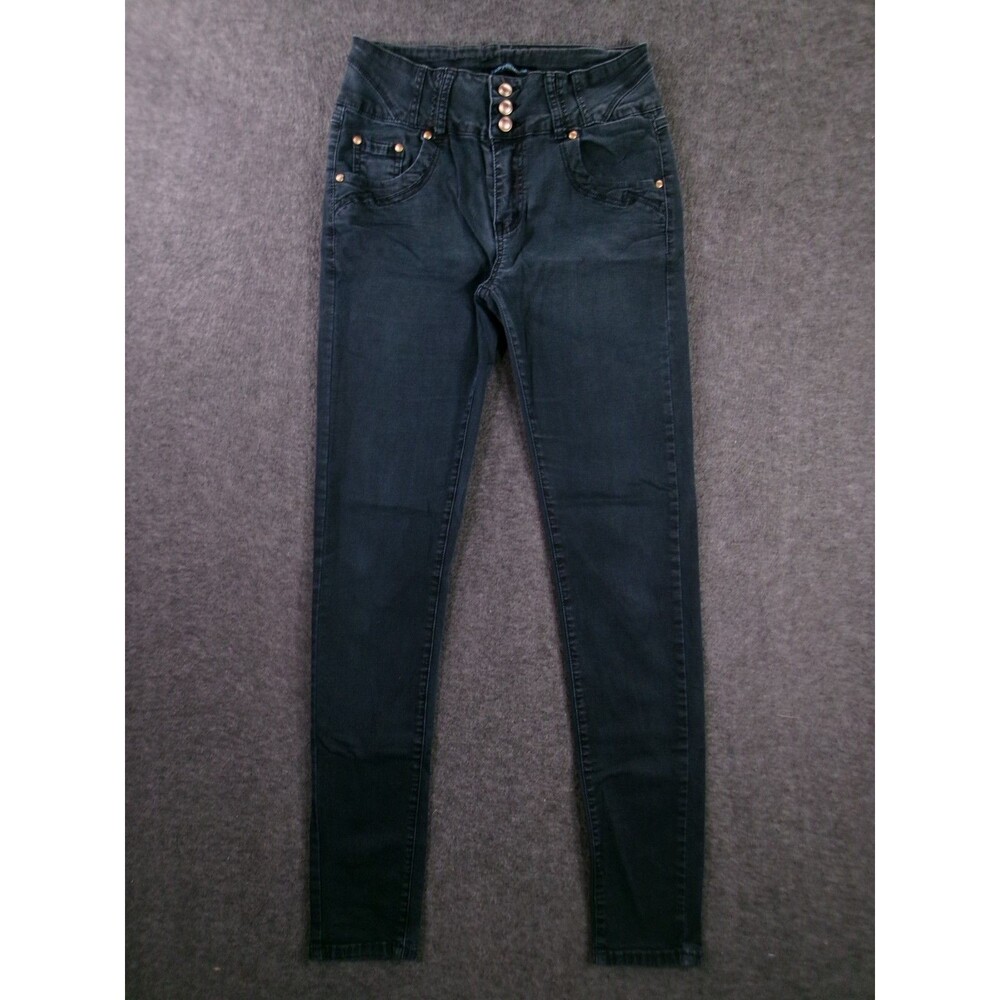 P&P Premium Jeans Womens 11 Blue Skinny Leg Dark Wash Classic Casual